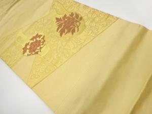 切り嵌め風花唐草に水差し模様織出し名古屋帯